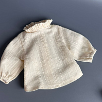 Хлопковая блузка для куклы Paola Reina 33 см, ваниль